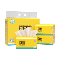 斑布(Babo)抽纸6包 BASE系列软抽130抽*6包(BCR130D6)135mm*6 纸巾餐巾纸本色卫生纸