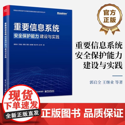 正版 重要信息系统安全保护能力建设与实践 网络安全等级保护与关键信息基础设施安全保护系列丛书 郭启全 等 著