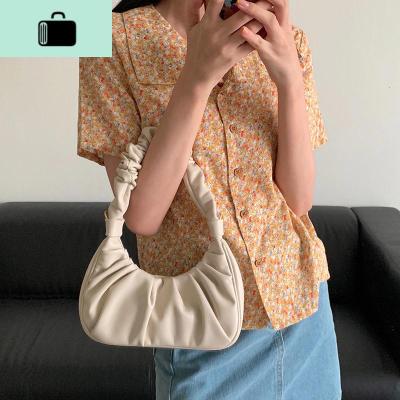 包包女2020新款腋下包褶皱云朵包法棍包单肩斜挎包小众质感手提包NEW LAKE女士单肩包