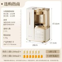小熊(Bear)25年新品可拆洗轻音破壁机家用榨汁豆浆机1.5L全自动水箱水豆分离早安破壁机D12N5