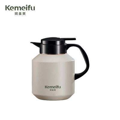 珂美芙 304不锈钢纯钛茶漏显温焖茶壶 象牙白1800ml 个