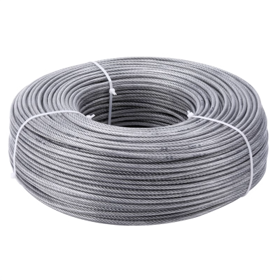迅众 10米起拍白色透明钢丝绳镀锌钢丝绳包塑细软大棚百香果猕猴桃葡萄架晾衣绳