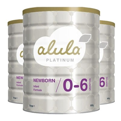 3罐装-澳洲直邮-原装进口澳洲惠氏 S26alula铂金装婴幼儿奶粉1段(0-6个月900g