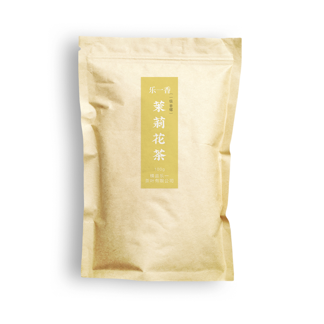 乐一香一级茉莉花茶香螺100g袋装