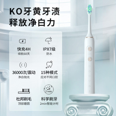 超人RT860电动牙刷 白色