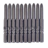 takama(高松)408140 十字螺丝批头套装10件套起子头旋具头电动批头S2带强磁 PH1X4.0