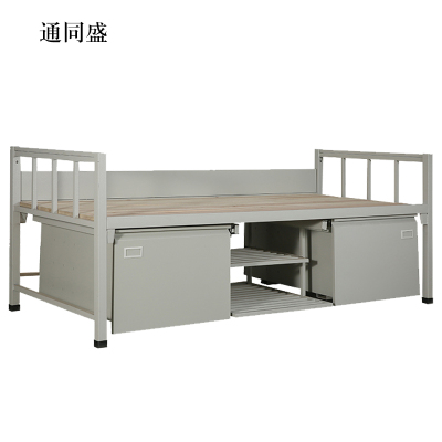 通同盛钢制单人床含柜