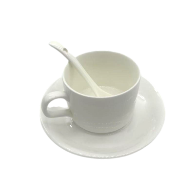 先互丁 骨瓷陶瓷咖啡杯三件套 一杯一碟一勺 套