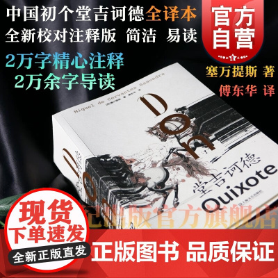 堂吉诃德正版 中文全译本含导读注释移山文库西塞万提斯著小说傅东华译本上海文艺出版社外国文学世界名著图书籍