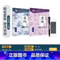 [行楷2本]唐诗+宋词 [正版]字帖楷书行楷大学生国学经典文化字帖练字成年男女生唐诗宋词三百首荆霄鹏临摹名著格言名家散文