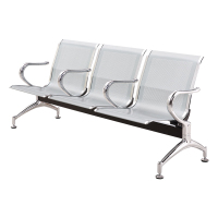 中豫鑫泽 ZYXZ5021030 连排椅机场椅公共座椅长椅等候椅 三人位银灰色