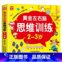 2-3岁-左右脑思维训练 [正版]儿童黄金左右脑思维逻辑训练书2-3-4-5到6岁全脑开发书三岁宝宝数学逻辑书两岁幼儿益