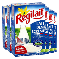 法国进口 瑞记Regilait 半脱脂成人奶粉 中老年人奶粉300g【6盒装】