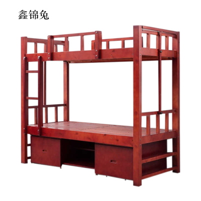 鑫锦兔单位上下铺宿舍床带储物双层床2000*940*1850mm