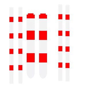创乘 LXG-75 PVC+反光膜拉线管警示胶带 0.75*2.5m 1套 红白色