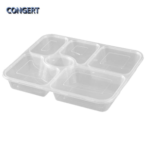 CONGERT 一次性餐盒 大六格1500ml 箱
