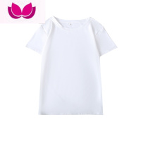 七斓纯色短袖t恤女2023年新款夏ins潮修身体恤设计感小众夏季夏装上衣