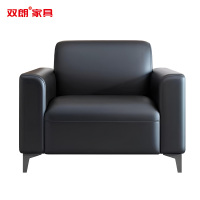 双朗 皮质单人位沙发 SL-HB930-1BL 950*800*820mm 黑色 张