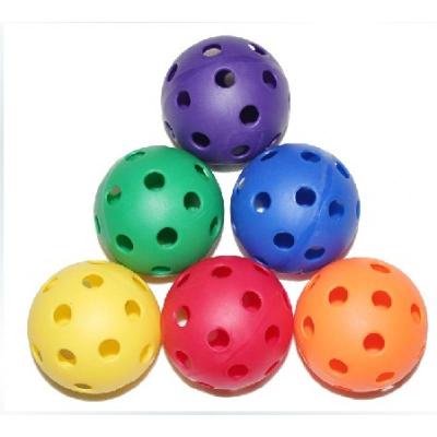 ZXZ 多孔球儿童软球幼儿园感统训练器材玩具儿童早教趣味抛接洞球7cm
