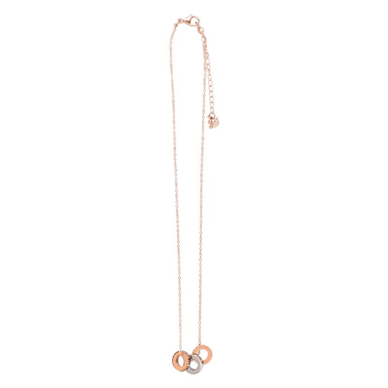 Swarovski玫瑰金合金项链cm吊坠女款cm水晶金属项链