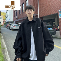 YANXU衬衫男长袖2023新款秋季日系cityboy外套vintage美式休闲内搭衬衣