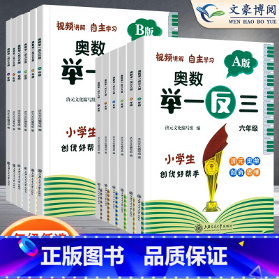 [2本]举一反三⭐A版+B版 小学六年级 [正版]2023新学虫数学同步阅读小学一年级二年级三年级四五六年级一本数学阅读