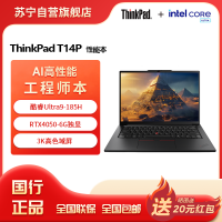 联想ThinkPad T14P 酷睿Ultra9-185H RTX4050 32GB 2T 3K屏 14.5英寸AI元启轻薄商务办公学习笔记本电脑