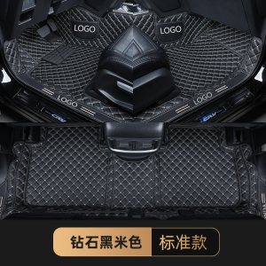 [补贴10%]长安CS75plus脚垫全包围丝圈脚垫专用于长安CS75plus新21款CS75 刺绣款-黑色米线-单层脚