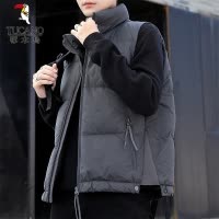 啄木鸟羽绒服马甲男士2024年冬季新款灰鸭绒坎肩保暖背心外套男装