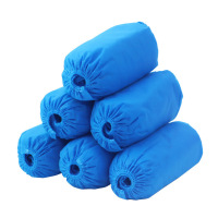 六羊纺 加厚无纺布防尘鞋套 蓝色 /包