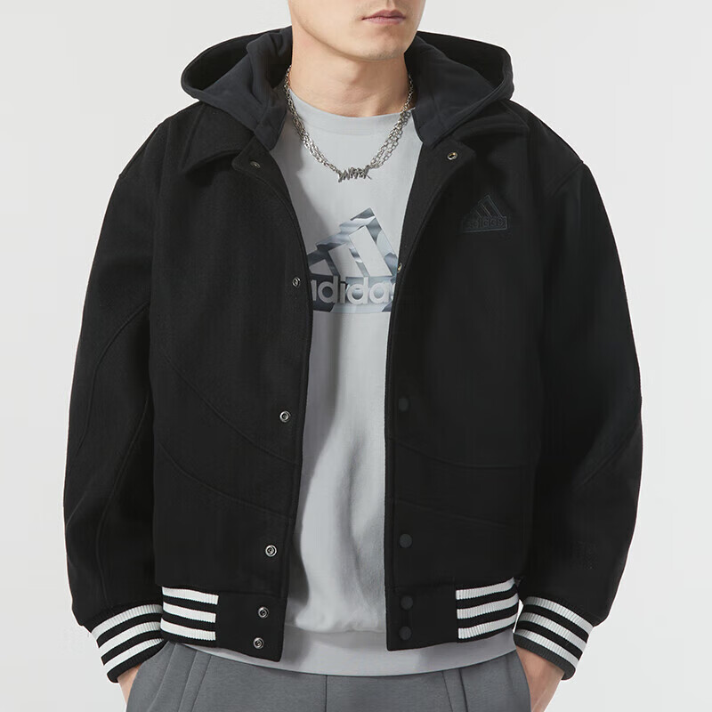 Adidas阿迪达斯男装外套新款运动服训练跑步时尚日常简约休闲夹克IT0209 ZP