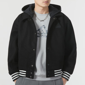 Adidas阿迪达斯男装外套新款运动服训练跑步时尚日常简约休闲夹克IT0209 ZP