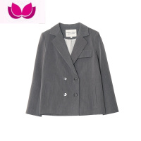 七斓 秋季休闲时尚气质小西装套装裙2022年新款女套洋气裙