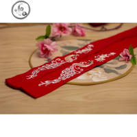 百搭绣花刺绣发带古风汉服发带头饰古装饰品发绳配饰腰带 JiMi