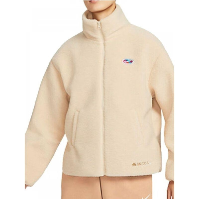 NIKE耐克外套运动休闲抓绒保暖立领女装夹克FD4796-126 D