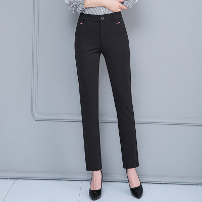 迪鲁奥(DILUAO)新款女装中老年裤子女秋装2021新款 中年女裤高腰常规休闲40-50岁妈妈长裤
