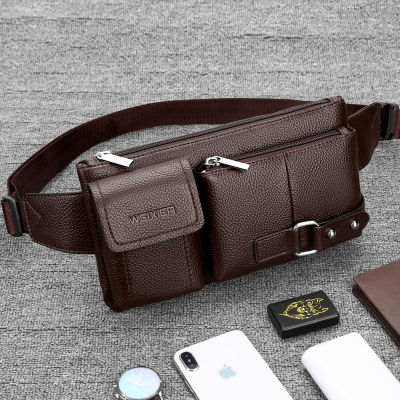 维希尔腰包男包单肩斜挎手机包多功能胸包男士休闲运动小包