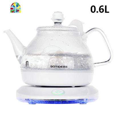 思腾玻璃电热水壶自动断电烧水壶 迷你家用透明泡茶小容量 FENGHOU 思腾A106整套送5包除垢剂