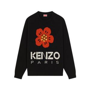 高田贤三(Kenzo)高街风羊毛毛衣男秋冬新款圆领长袖休闲套头衫男K