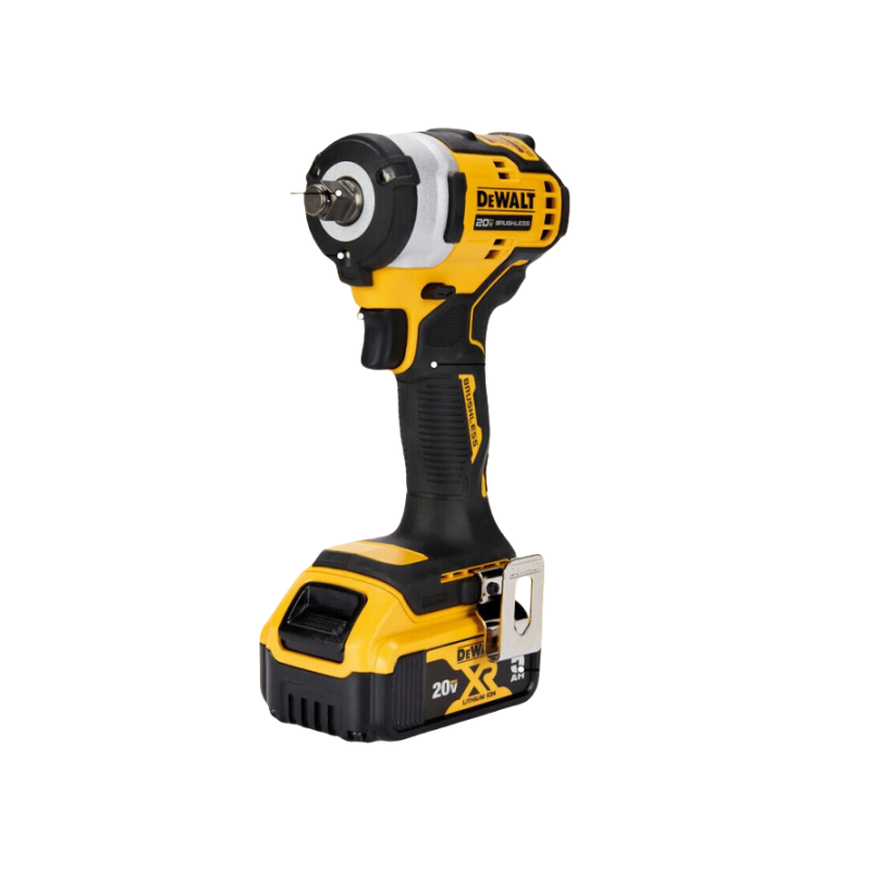 得伟 20V锂电无刷1/2紧凑型冲击扳手一电一充5.0Ah电池(DCF911-5X1)套