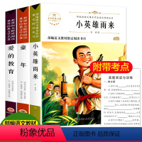 [正版]爱的教育六年级必读小英雄雨来童年书高尔基原著全套3册 课外书经典书目完整版快乐读书吧三上小学生6年级阅读书籍管
