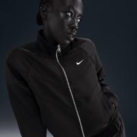 Nike/耐克女士复古风尼龙拼接针织运动夹克轻便防风潮流外套