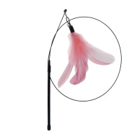 伴爪小筑 长杆钢丝羽毛逗猫棒带铃铛解闷神器消耗体力猫咪互动玩具DS-LMXDM04A939