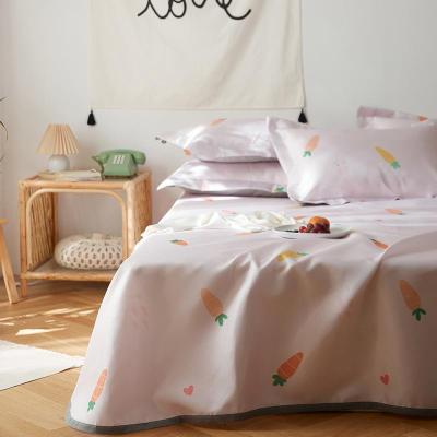 家柏饰(CORATED)空调凉席冰丝席三件套1.8m床夏季1.5米可折叠学生小小萝卜