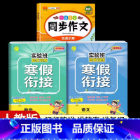 [二年级人教版3本]语文+数学寒假衔接+同步作文 小学通用 [正版]2024新实验班寒假衔接一年级二年级四五六三年级上册