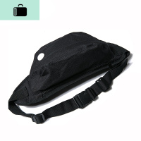 机能夜跑运动胸包嘻哈斜挎包 男女同款NEW LAKE 黑色 均码女斜挎包