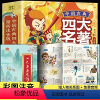 四大名着思维导图+四大名着漫画版带注音 [正版]四大名着思维导图画册人物关系图水浒传三国演义红楼梦西游记唐僧取经路线图初