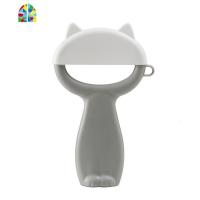 创意家用厨房猫咪丝瓜削皮刀水果削皮器去皮瓜刨土豆水果刨刮皮 FENGHOU 白色+浅灰