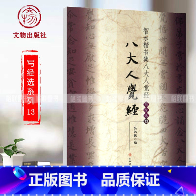 [正版]智永楷书集八大人觉经 写经选13 楷书毛笔字练习字帖般若波罗蜜多书法入门九宫格简体旁注吴鸿鹏编文物出版社