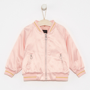 [2件2折价:41]米喜迪mecity童装女童棉服嘴唇双翻珠片棒球领棉服